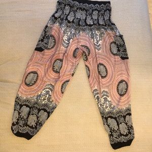 Comfy flowy elephant pants —Festival boho chic! XL